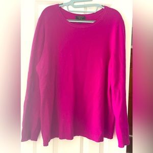 Purple cashmere sweater